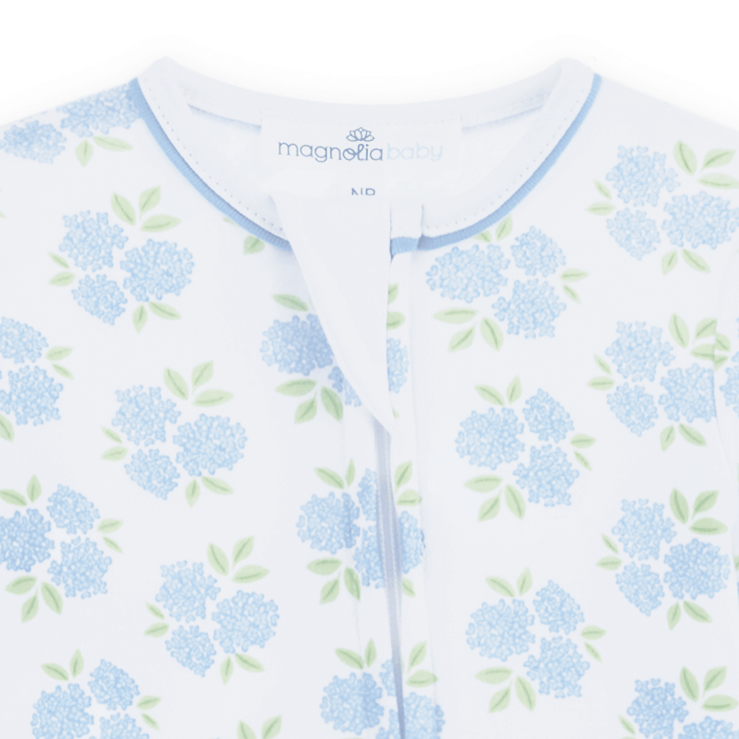 Magnolia Baby_Dreamy Hydrangeas Print Zip Footie_4