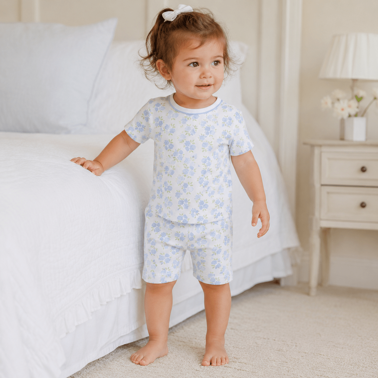 Magnolia Baby_Dreamy Hydrangeas Short Pajamas_1