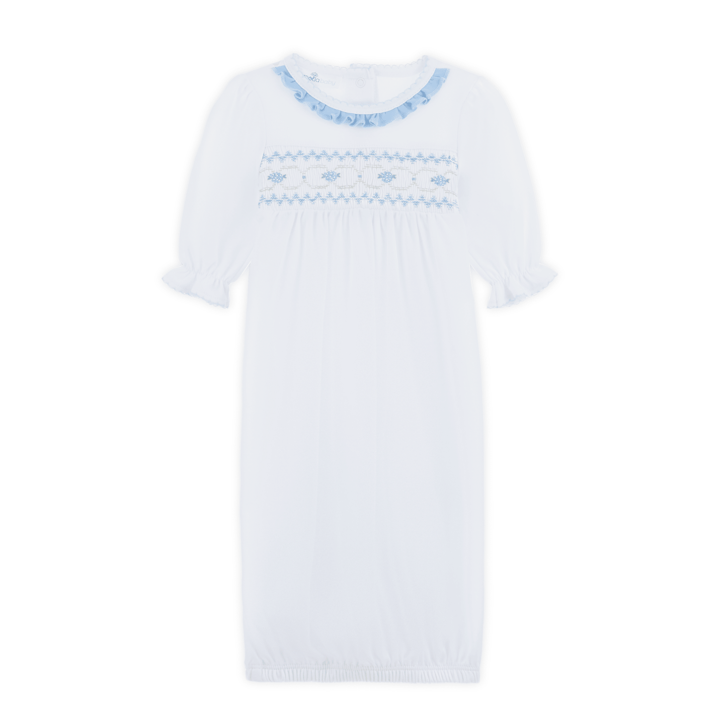 Magnolia Baby_Dreamy Hydrangeas Smocked Gathered Gown_1