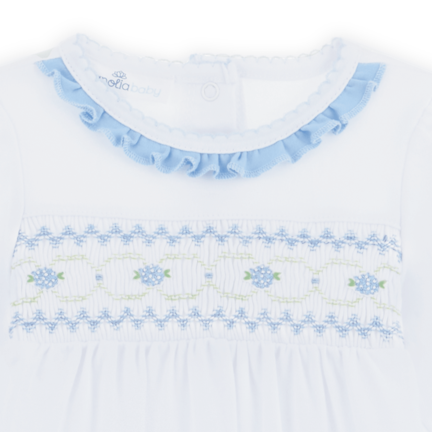 Magnolia Baby_Dreamy Hydrangeas Smocked Gathered Gown_3