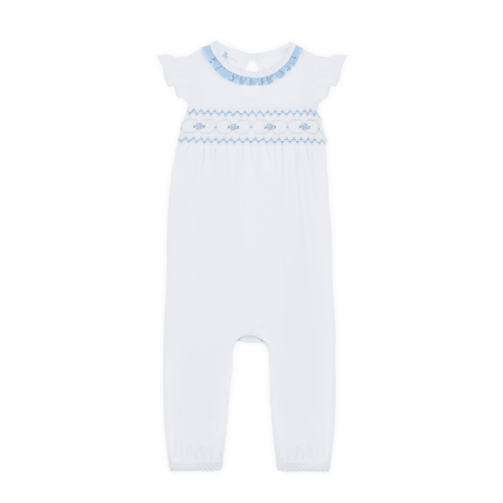 Magnolia Baby_Dreamy Hydrangeas Smocked Playsuit_1
