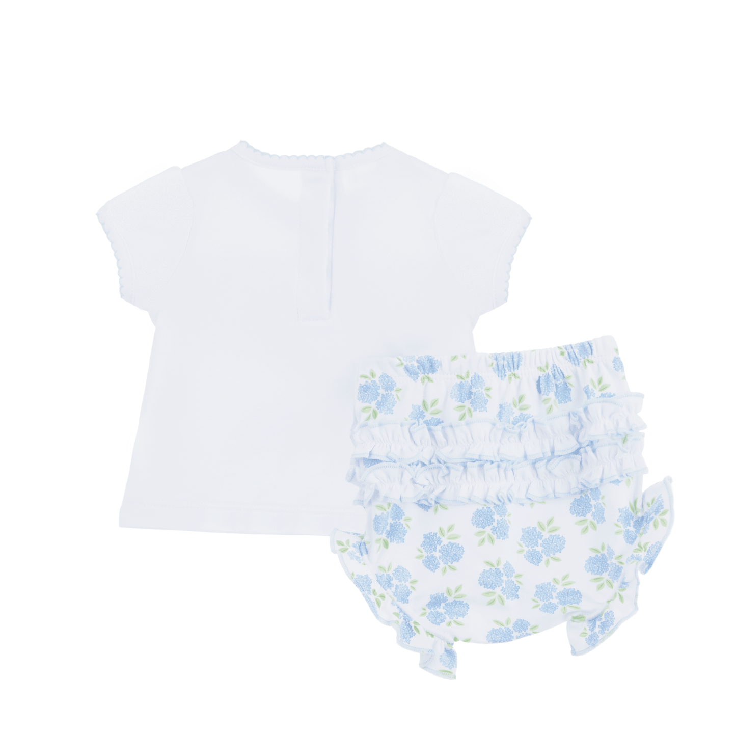 Magnolia Baby_Dreamy Hydrangeas Smocked Ruffle Diaper Cover Set_2