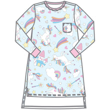  Dreamy Unicorns Pink Girl's Toddler Long Sleeve Nightdress - Magnolia BabyNightdress