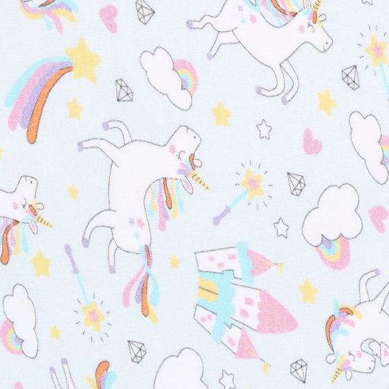 Dreamy Unicorns Zipper Footie - Magnolia BabyFootie
