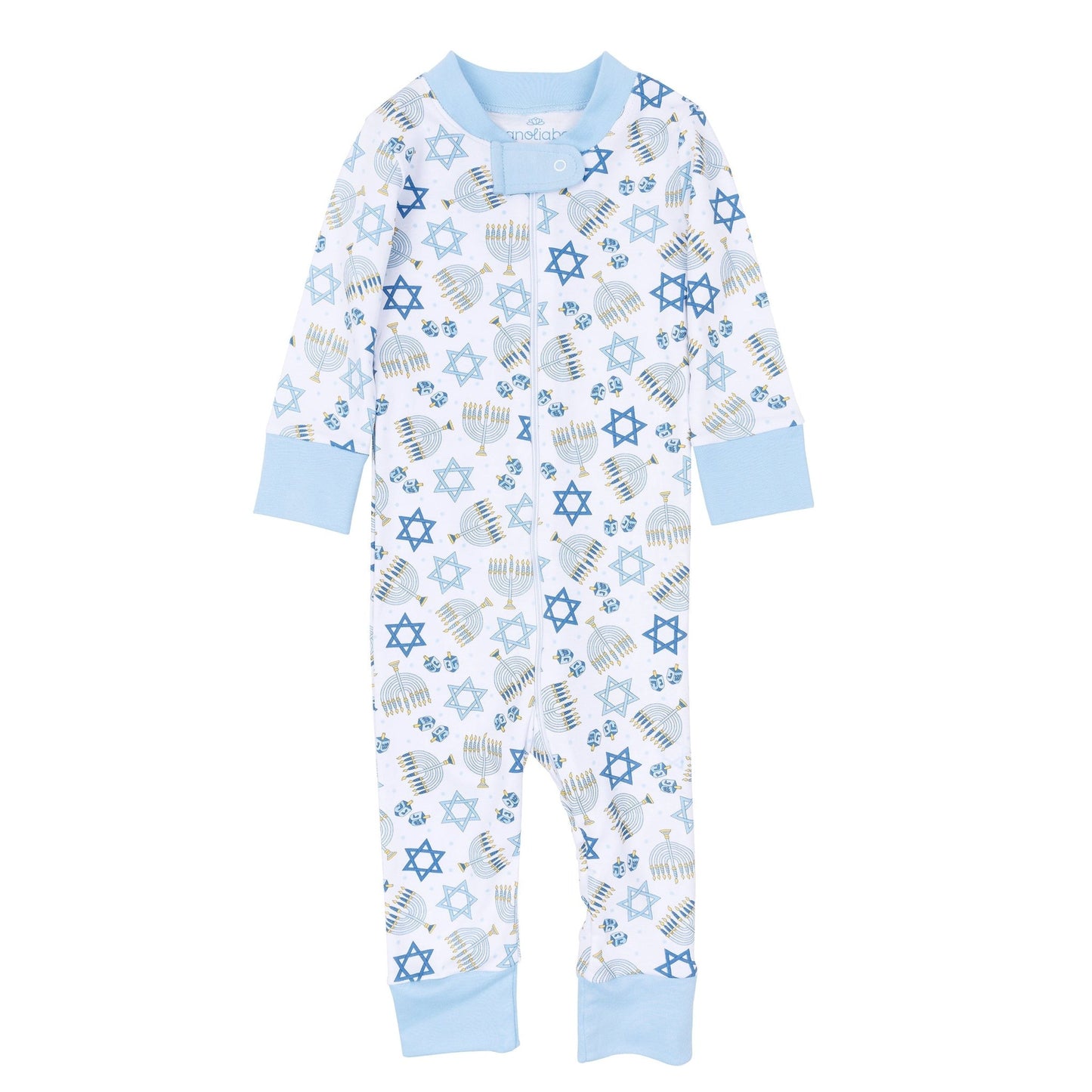 Magnolia Baby_Dreidel Dreams Zip Pajamas_2
