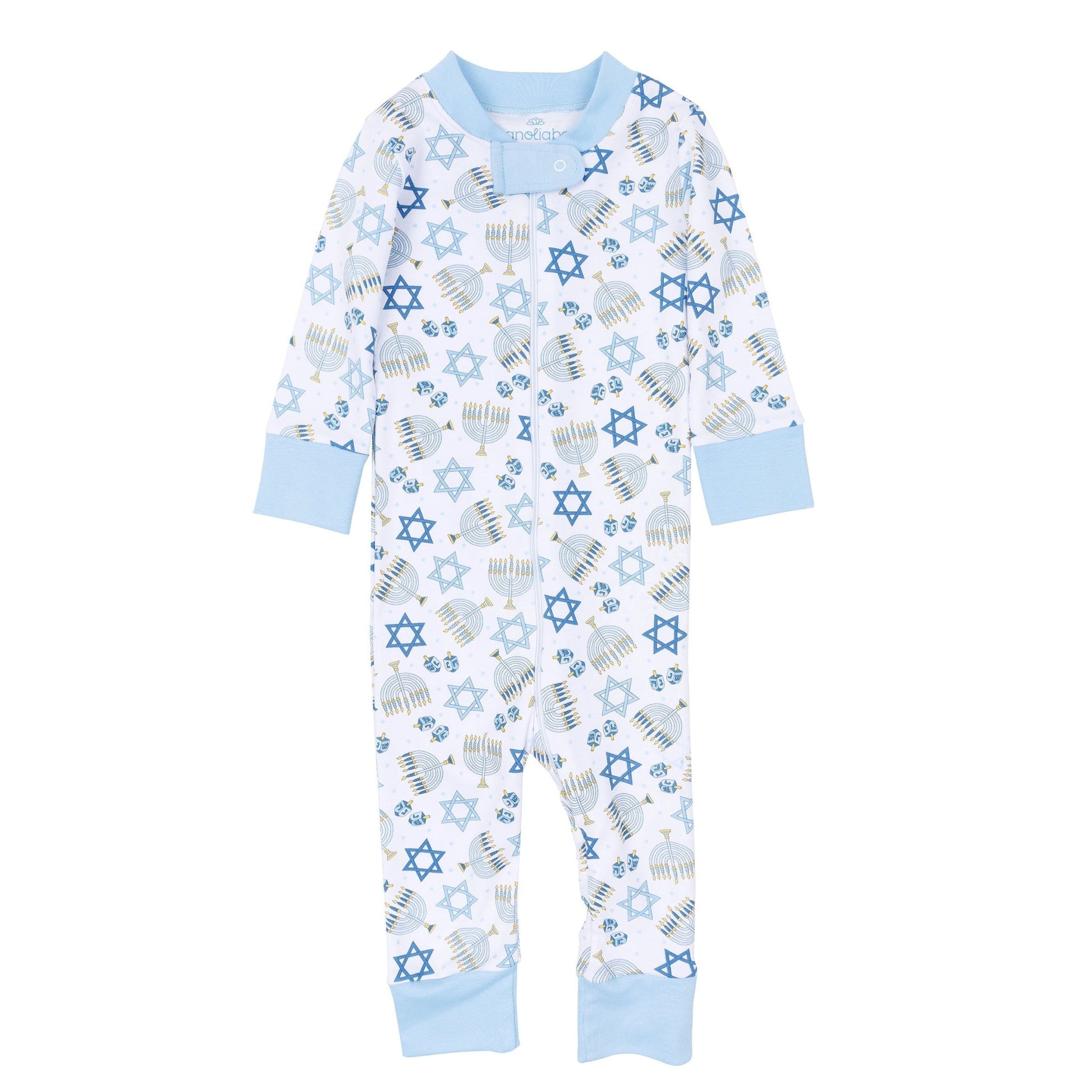 Magnolia Baby_Dreidel Dreams Zip Pajamas_2