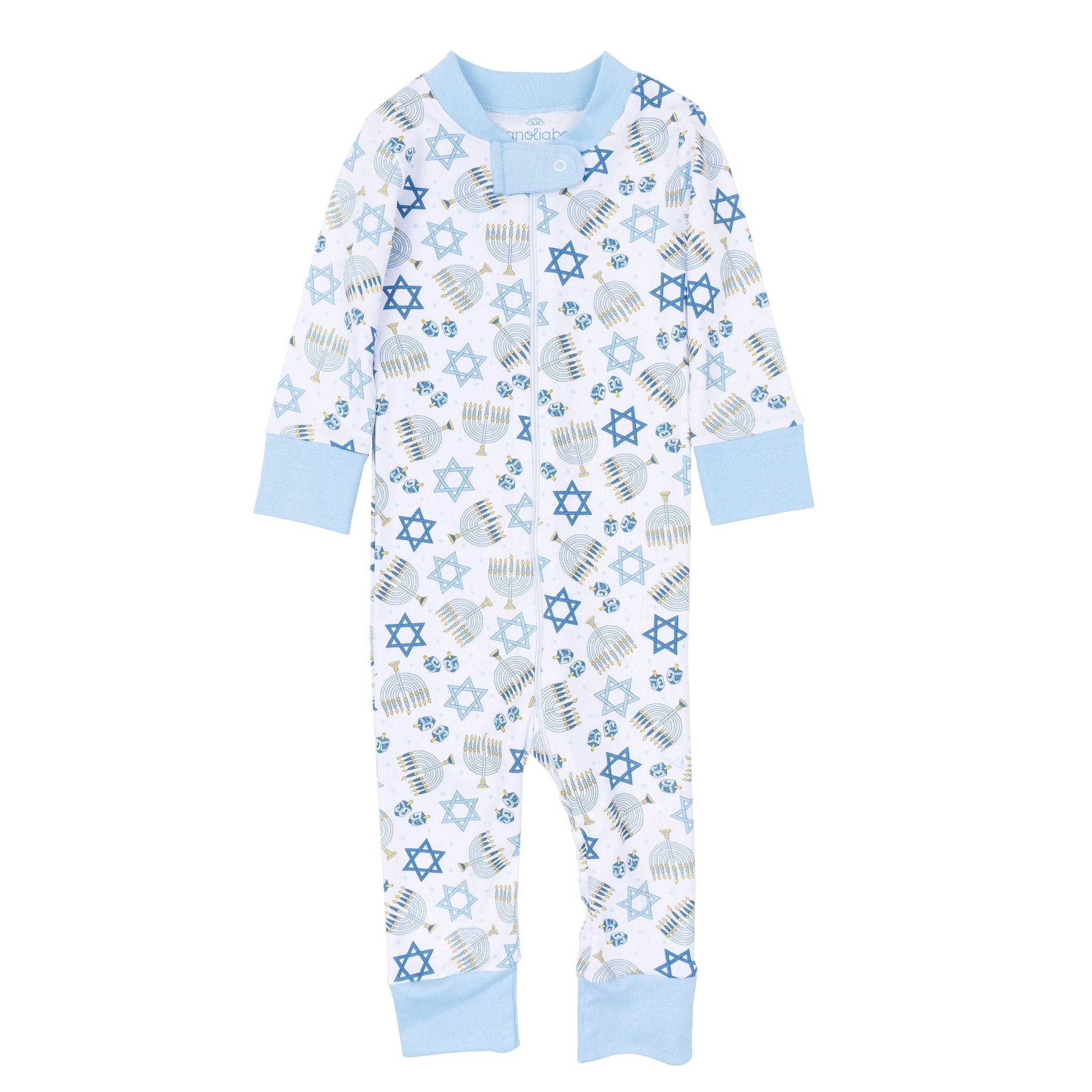Magnolia Baby_Dreidel Dreams Zip Pajamas_2