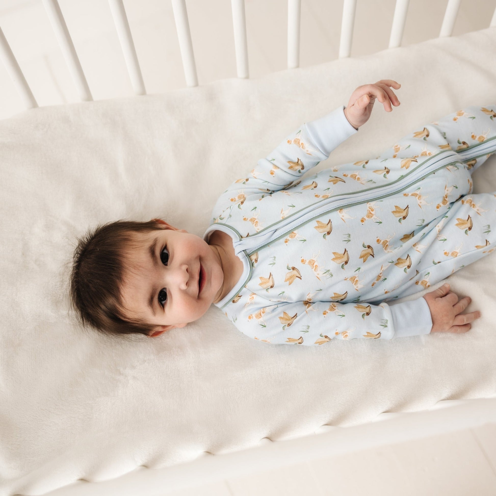 Luna and Arlo_Duck and Hound Zip Playsuit_8