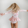 Dusty Pink Rose Skirted Leotard - Magnolia BabyLeotard