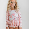 Dusty Pink Rose Skirted Leotard - Magnolia BabyLeotard