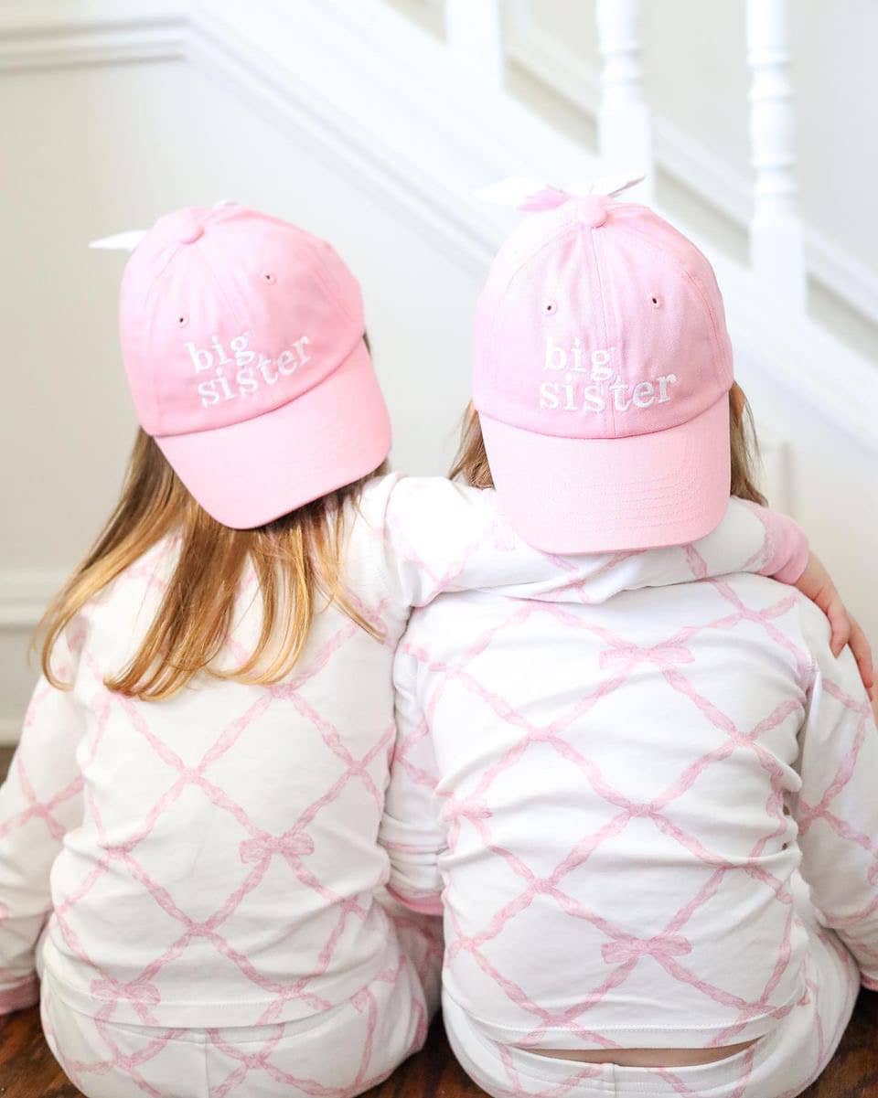 Big Sister Baseball Hat with Bow