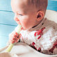 Baby Burp Cloth and Bib (2 in 1) - Heads & Tails