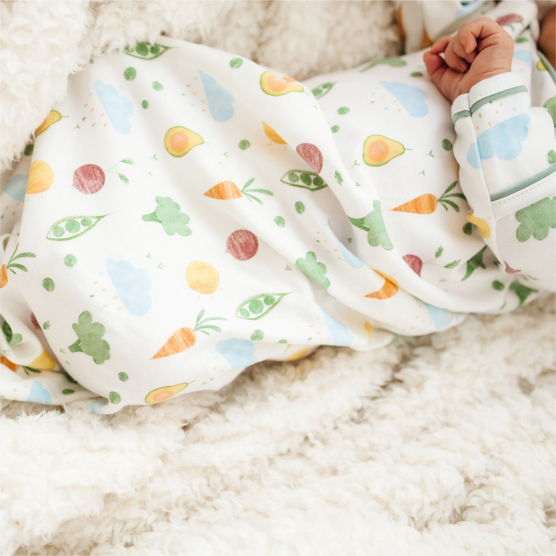 Eat your Veggies! Knotted Gown - Magnolia BabyGown