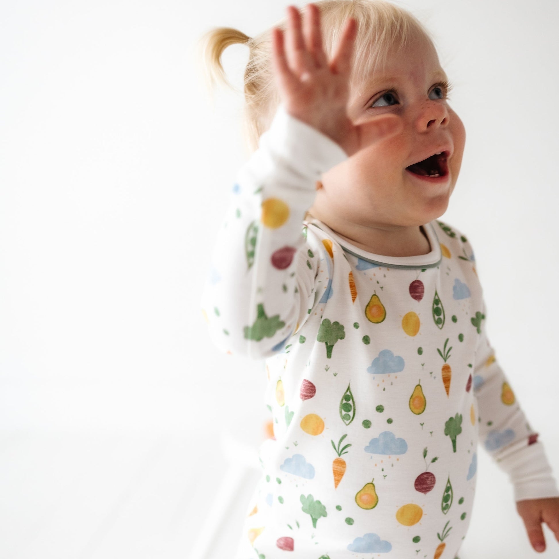 Eat your Veggies! Long Pajamas - Magnolia BabyLong Pajamas