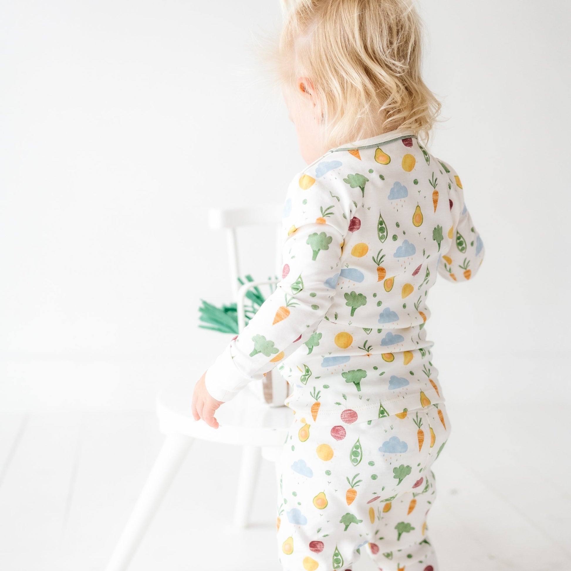 Eat your Veggies! Long Pajamas - Magnolia BabyLong Pajamas