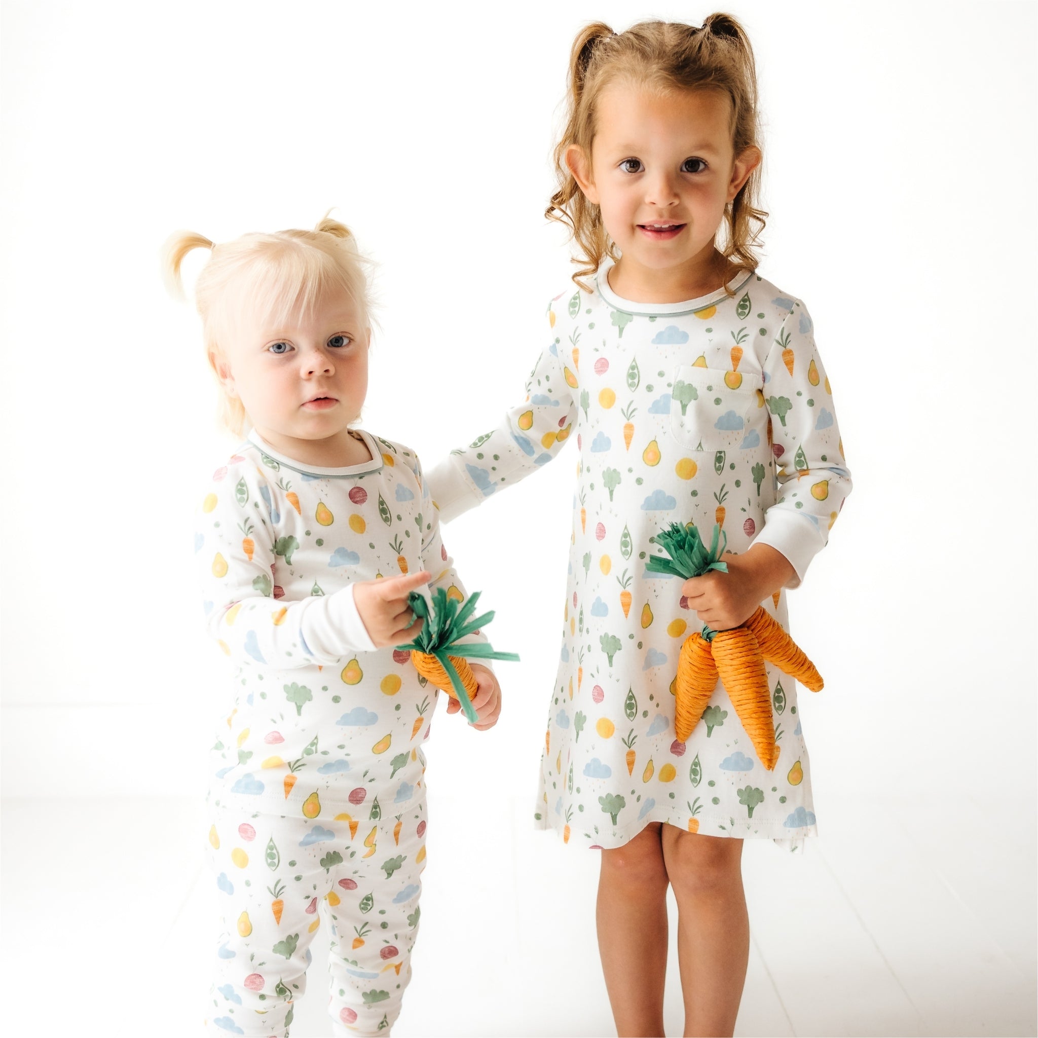 Eat your Veggies! Long Pajamas - Magnolia BabyLong Pajamas