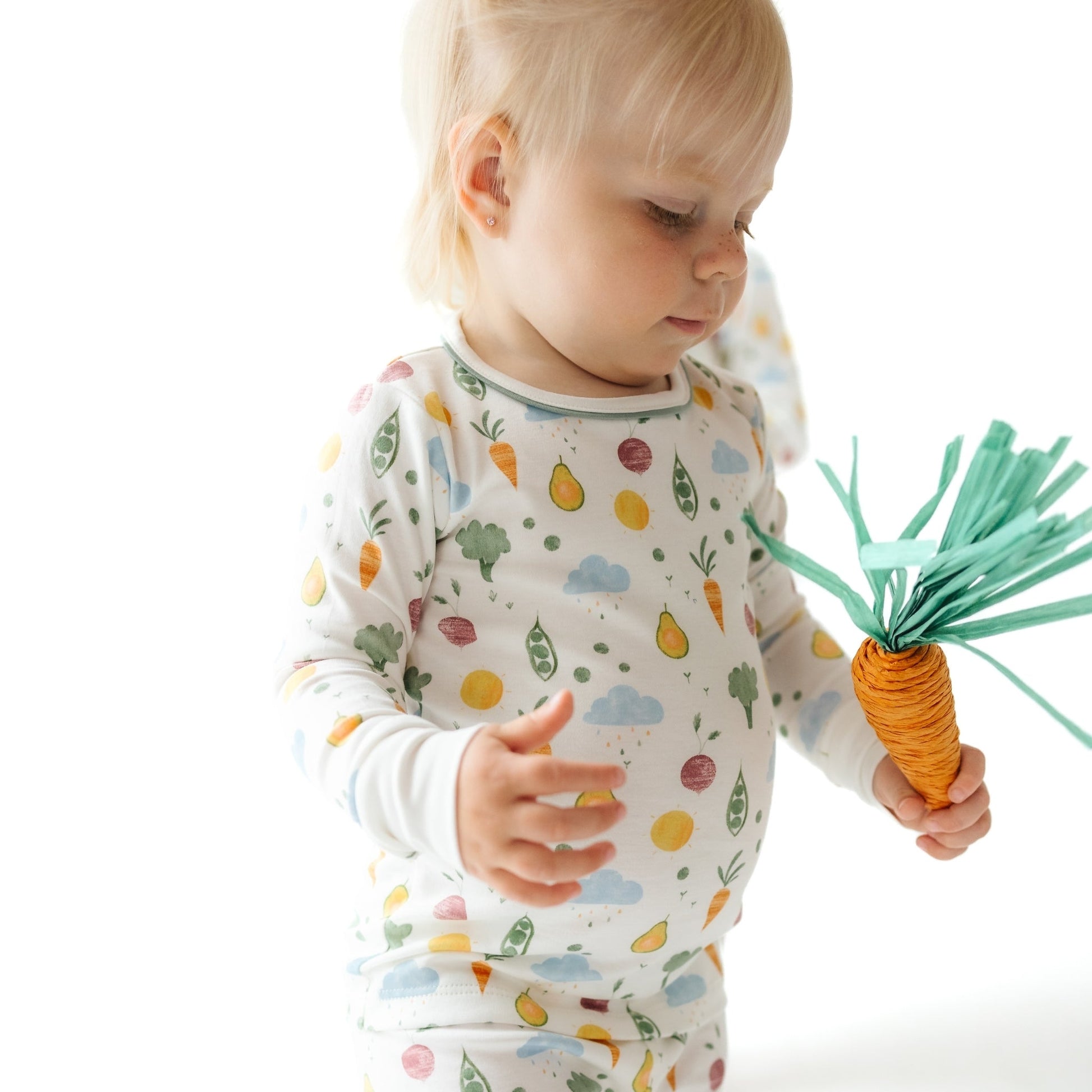 Eat your Veggies! Long Pajamas - Magnolia BabyLong Pajamas