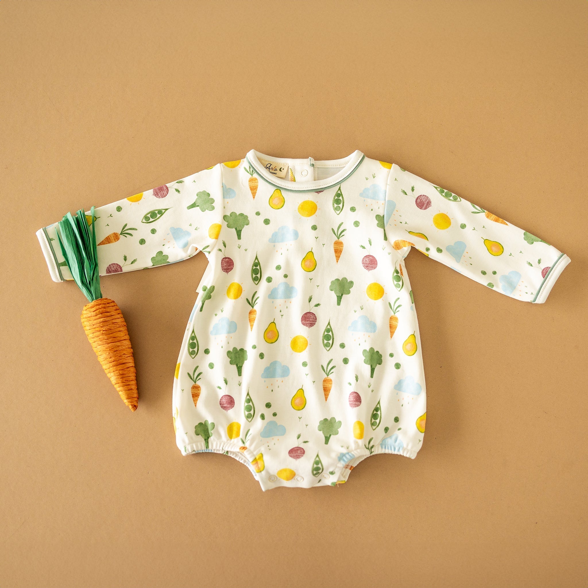 Eat your Veggies! Long Sleeve Bubble - Magnolia BabyBubble