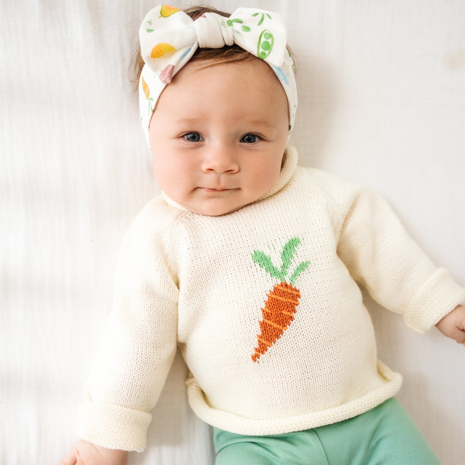 Eat your Veggies! Rollneck Sweater - Magnolia BabyPullover