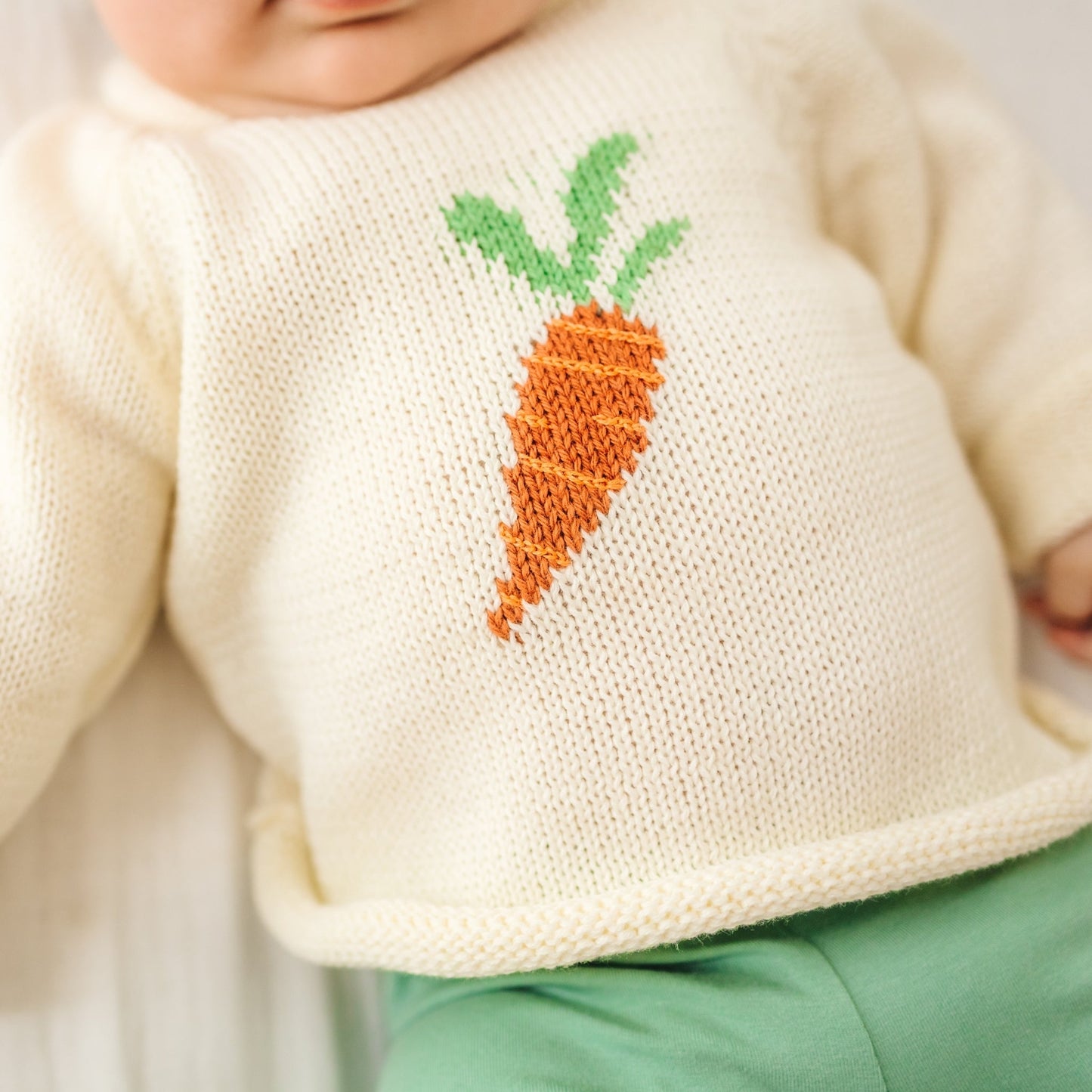 Eat your Veggies! Rollneck Sweater - Magnolia BabyPullover