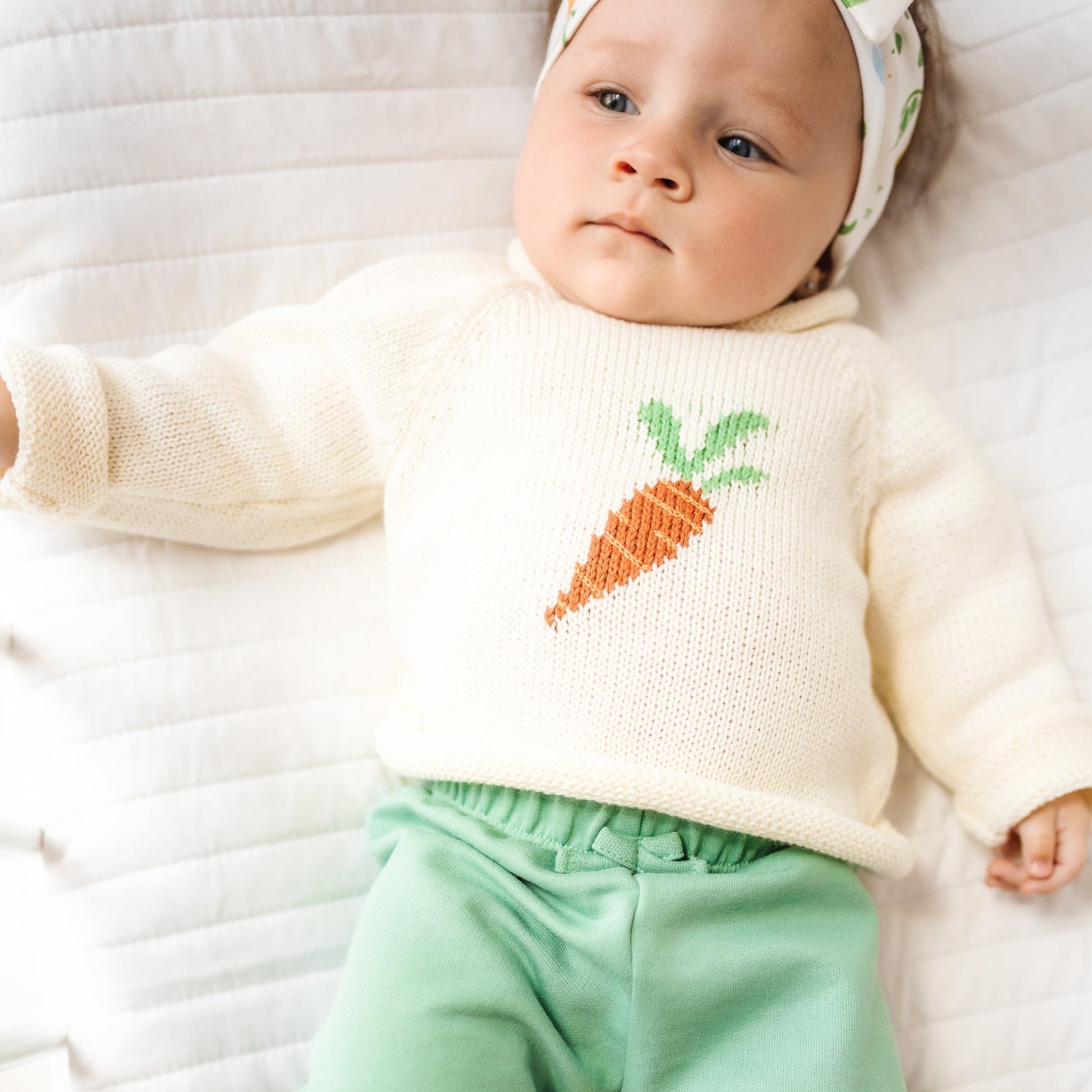 Eat your Veggies! Rollneck Sweater - Magnolia BabyPullover