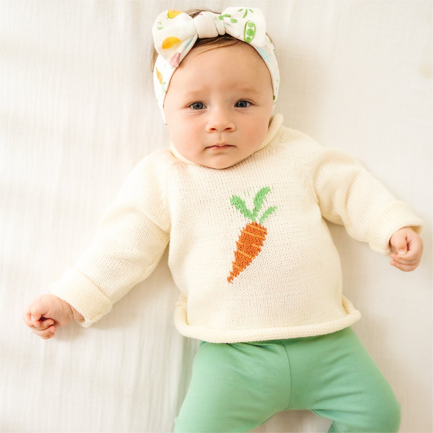 Eat your Veggies! Rollneck Sweater - Magnolia BabyPullover