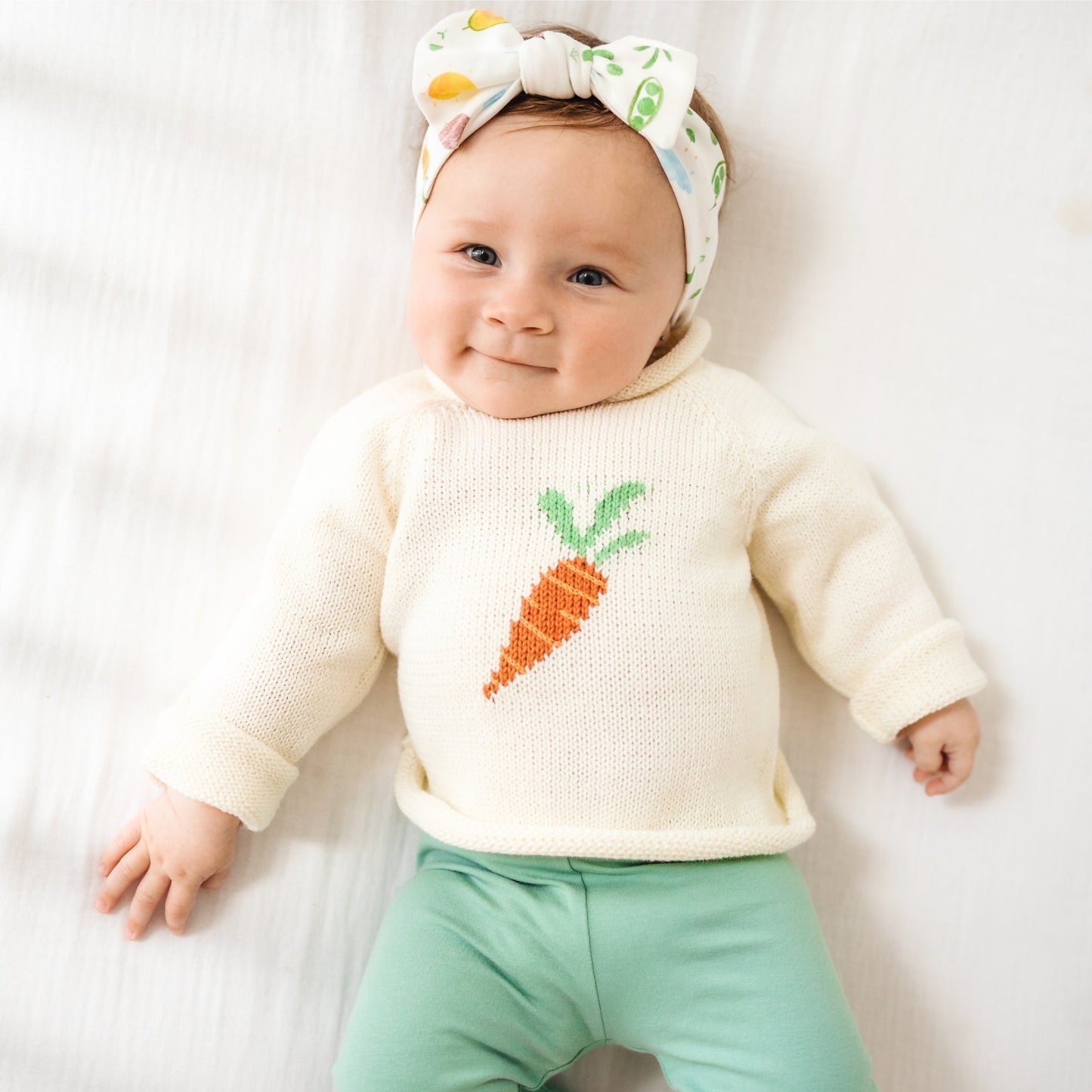 Eat your Veggies! Rollneck Sweater - Magnolia BabyPullover