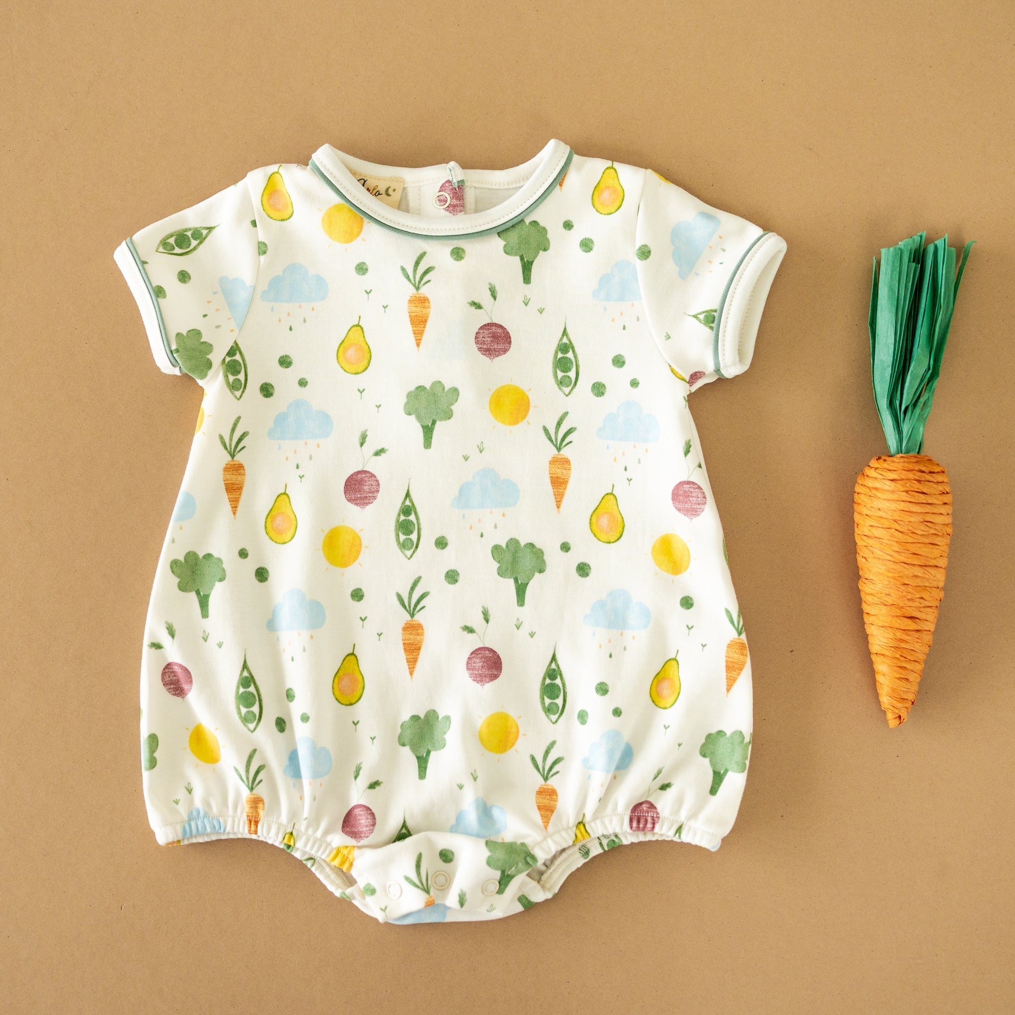 Eat your Veggies! Short Sleeve Bubble - Magnolia BabyBubble