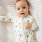 Eat your Veggies! Zip Playsuit - Magnolia BabyPlaysuit