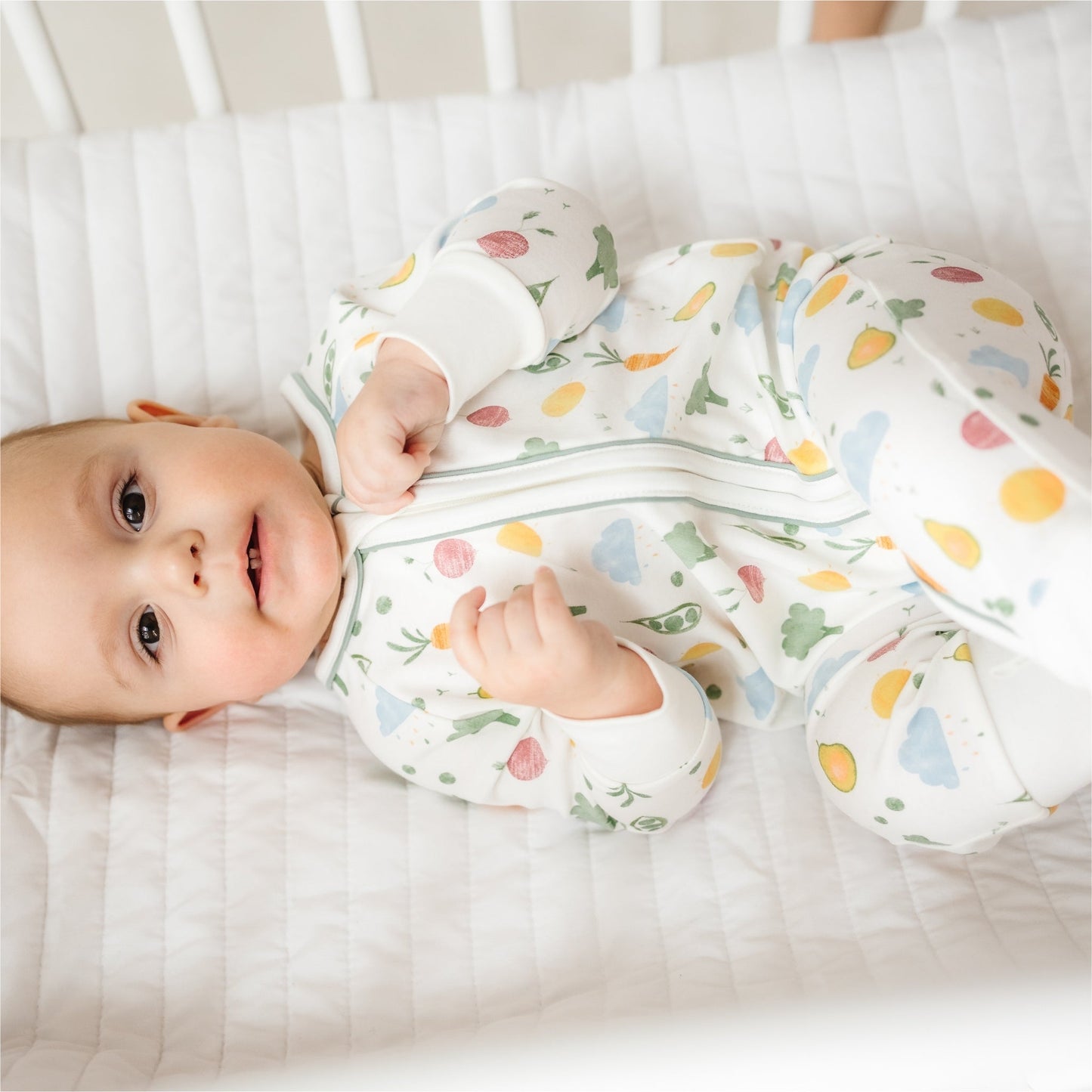 Eat your Veggies! Zip Playsuit - Magnolia BabyPlaysuit