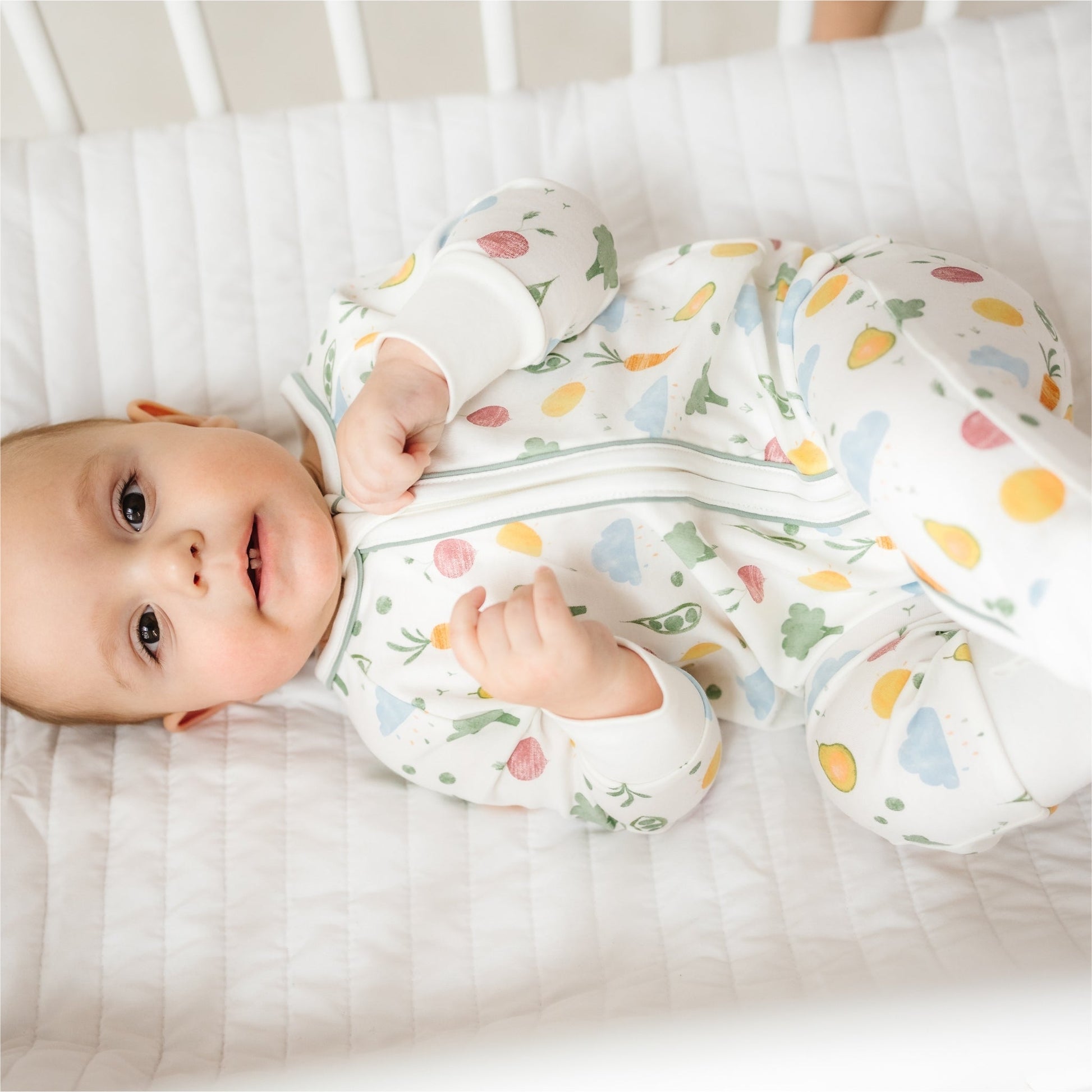 Eat your Veggies! Zip Playsuit - Magnolia BabyPlaysuit