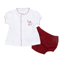  Elephant Football Classics Embroidered Ruffle Diaper Cover Set - Magnolia BabyDiaper Cover