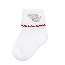  Elephant Football Classics Embroidered Socks - Magnolia BabySocks