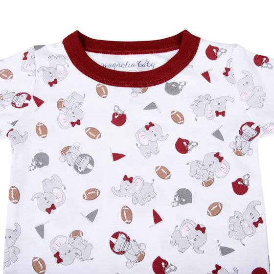 Elephant Football Classics Long Pajamas - Magnolia BabyLong Pajamas