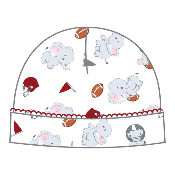 Elephant Football Classics Print Hat - Magnolia BabyHat