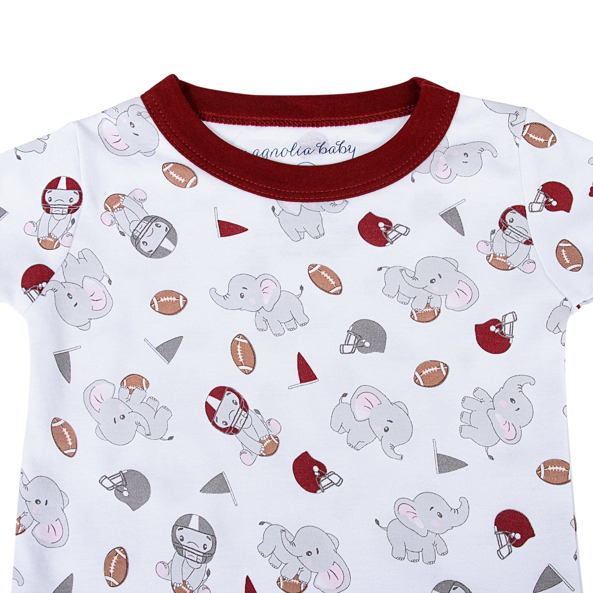 Elephant Football Classics Short Pajamas - Magnolia BabyShort Pajamas