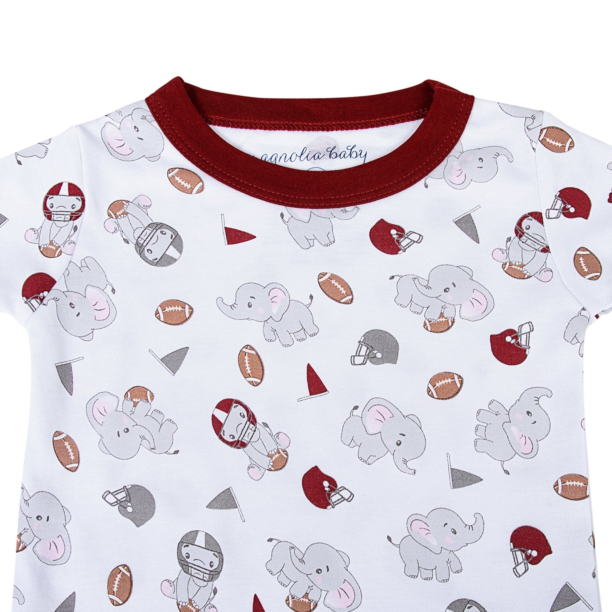Elephant Football Classics Short Pajamas - Magnolia BabyShort Pajamas