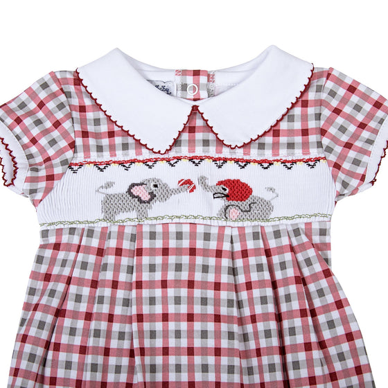 Elephant Football Classics Smocked Boy Bubble - Magnolia BabyBubble