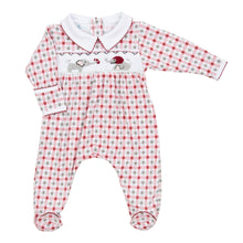  Elephant Football Classics Smocked Footie - Magnolia BabyFootie