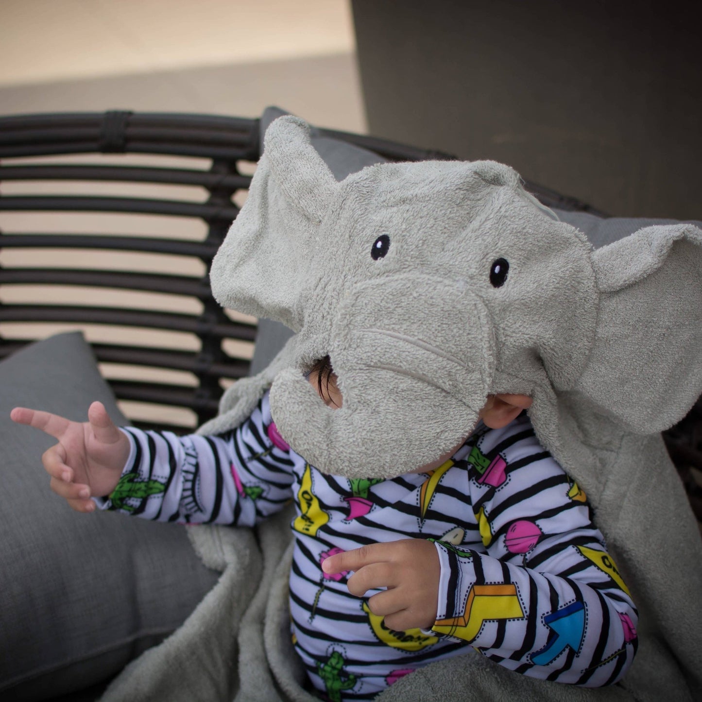 Elephant Hooded Towel - Magnolia BabyHooded Towel