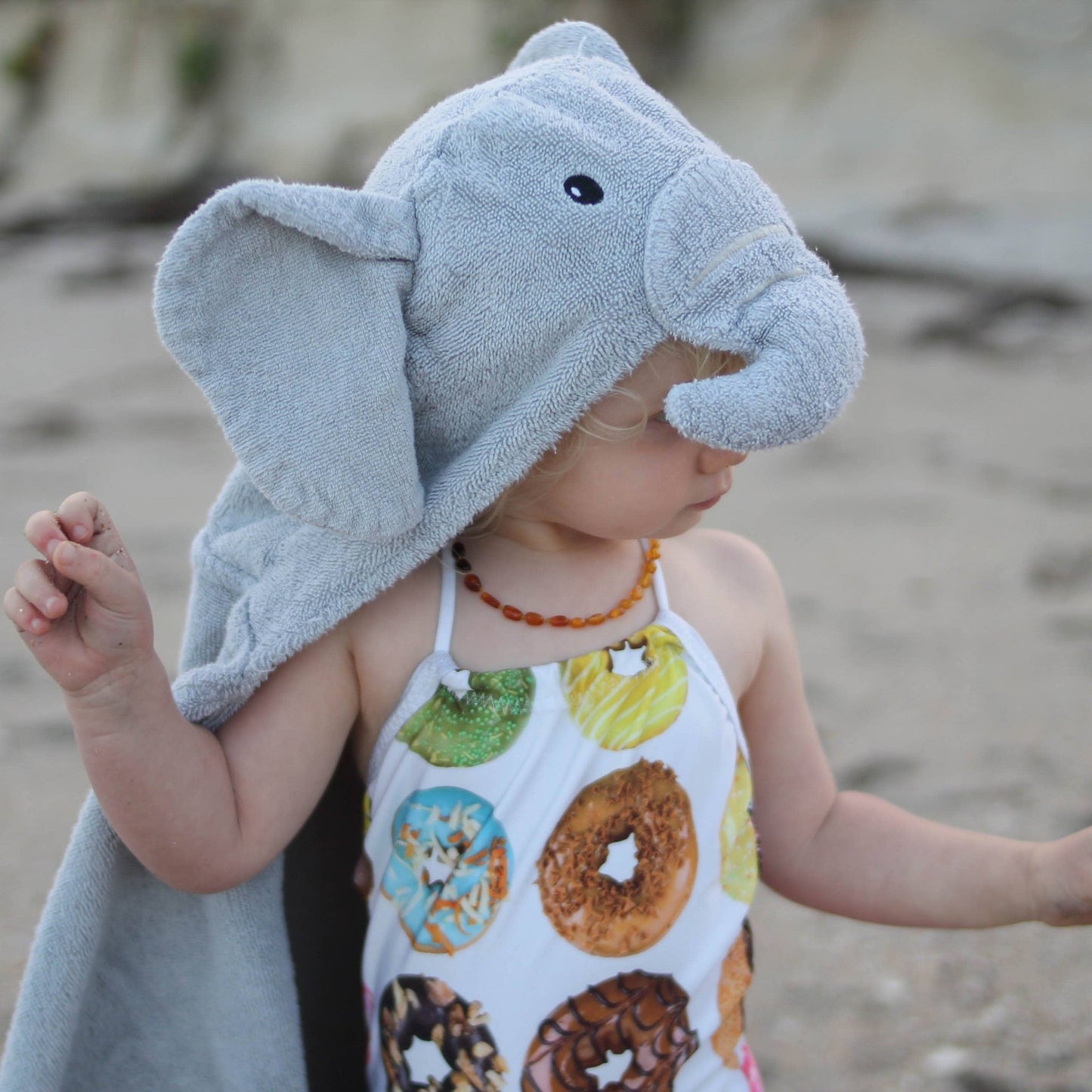 Elephant Hooded Towel - Magnolia BabyHooded Towel