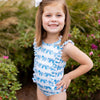 Elephant Ruffle Tank Swimsuit - Magnolia BabySwimsuit