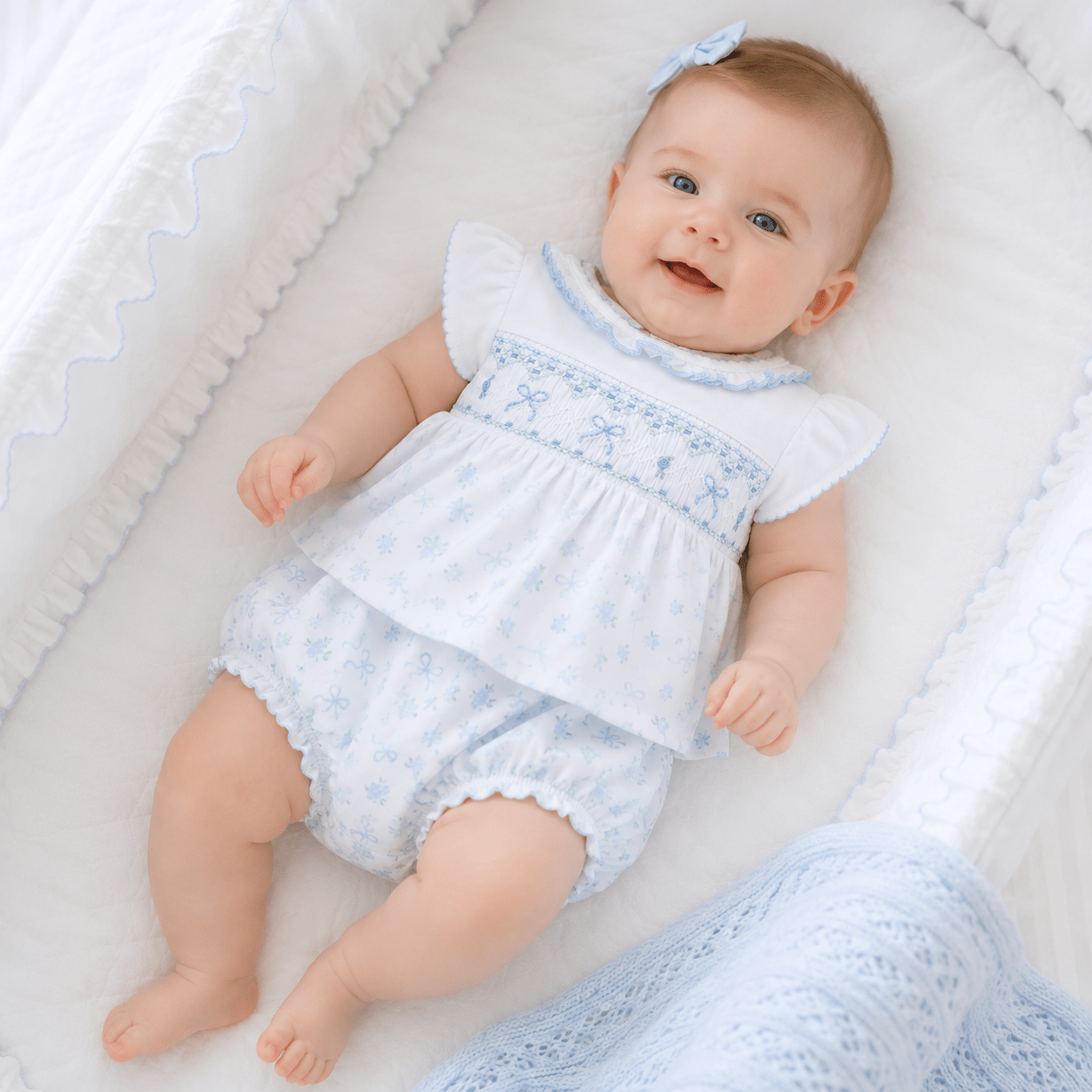 Eloise's Classics Smocked Diaper Cover Set - Magnolia BabyDiaper Cover
