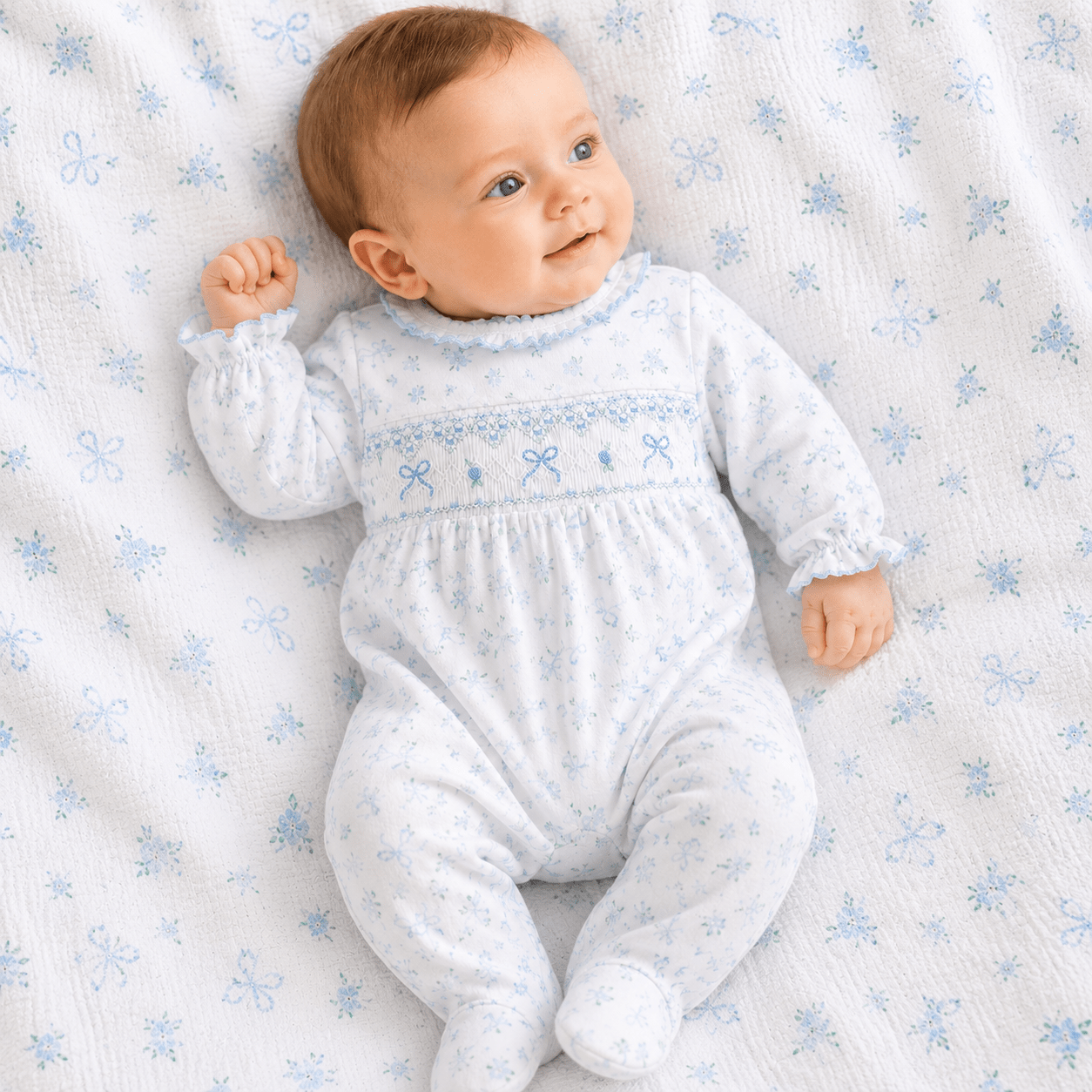 Eloise's Classics Smocked Footie - Magnolia BabyFootie