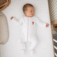 Embroidered Lobster Footie - Magnolia BabyFootie