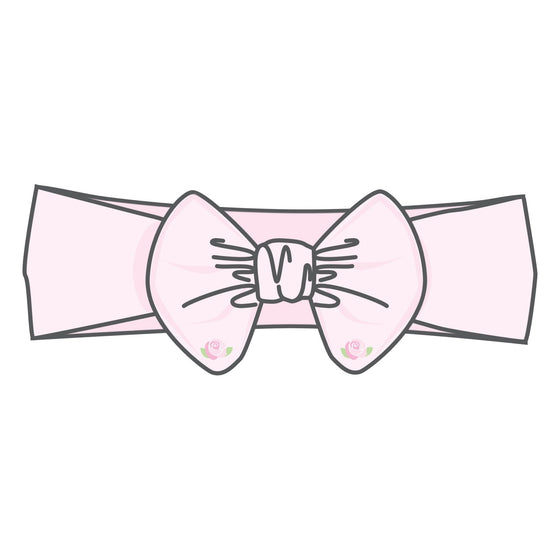 Emily Embroidered Headband - Pink - Magnolia Baby Girl