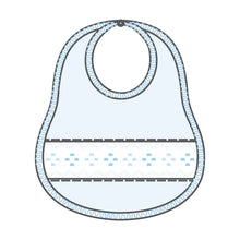  Emily and Ethan Smocked Bib - Light Blue - Magnolia BabyBib