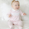 Emily Smocked Footie - Pink - Magnolia BabyFootie