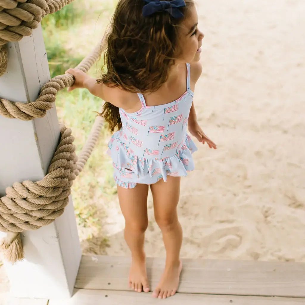 Emma 4th of July Flags Tankini Swimsuit - Magnolia BabySwimsuit