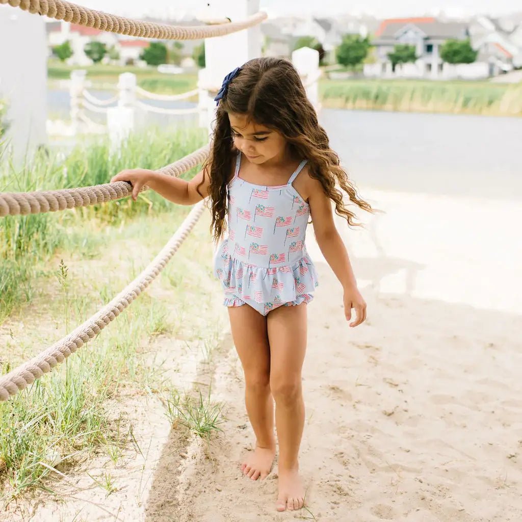 Emma 4th of July Flags Tankini Swimsuit - Magnolia BabySwimsuit